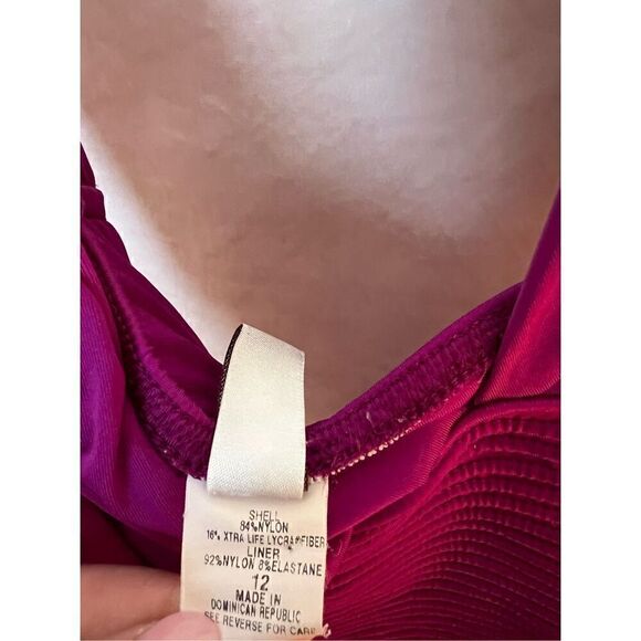 Purple One Piece Swimsuit - Picture 4 of 5